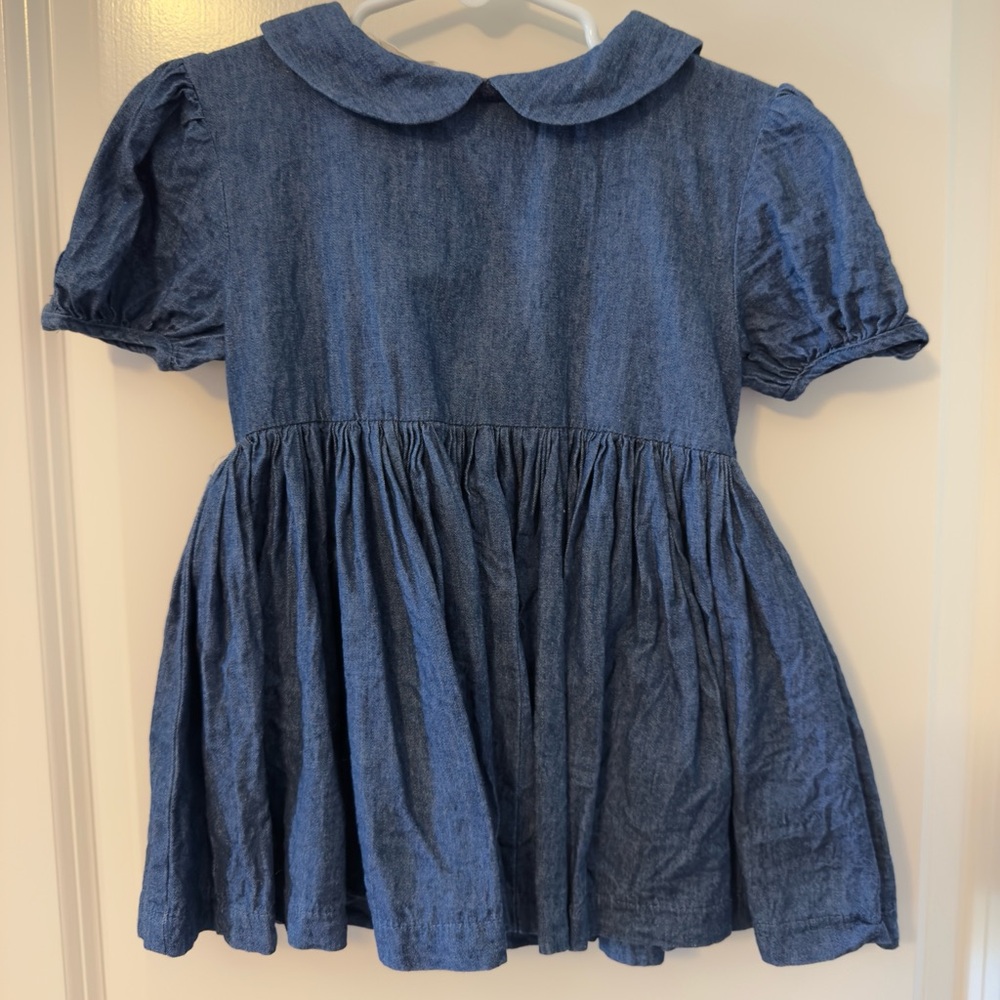 Blue Denim Dress with Peter Pan Collar